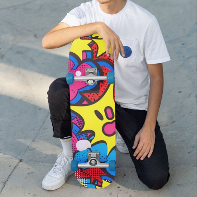 Skateboard Colores de Cómic  (Subido por el creador)