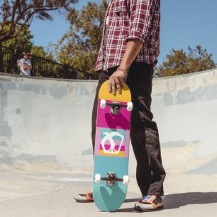 Skateboard COLORES DE ICONOS HIPPIE ORIGINALES DE MASAnser pi