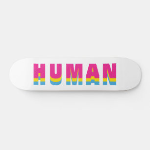 Skateboard Colores de la bandera del orgullo gay pansexual LG