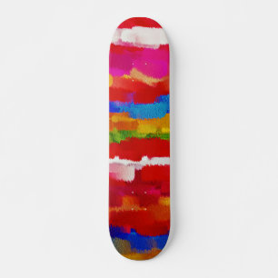 Skateboard Colores de Pintura Abstracta #11