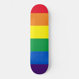 Skateboard Colores de rayas de arcoíris bandera Lgbt Lgbtq ga