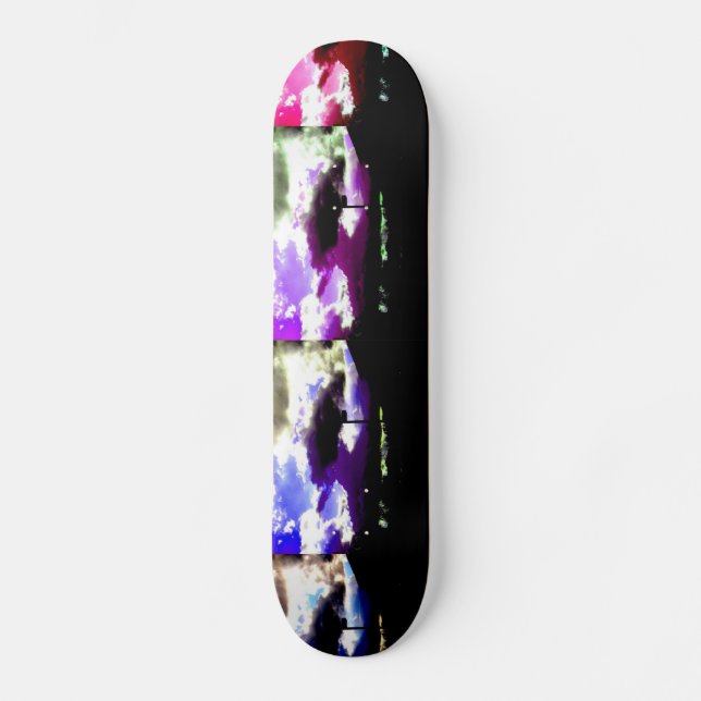 Skateboard colores del cielo (Anverso)