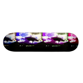 Skateboard colores del cielo