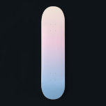 Skateboard colores elegantes de color rosa pastel azul brilla<br><div class="desc">elegantes colores de gradiente azul pastel y luminoso. bonito fondo borroso. fondo moderno de mezcla. arte estético abstracto. Suaves auroras.</div>