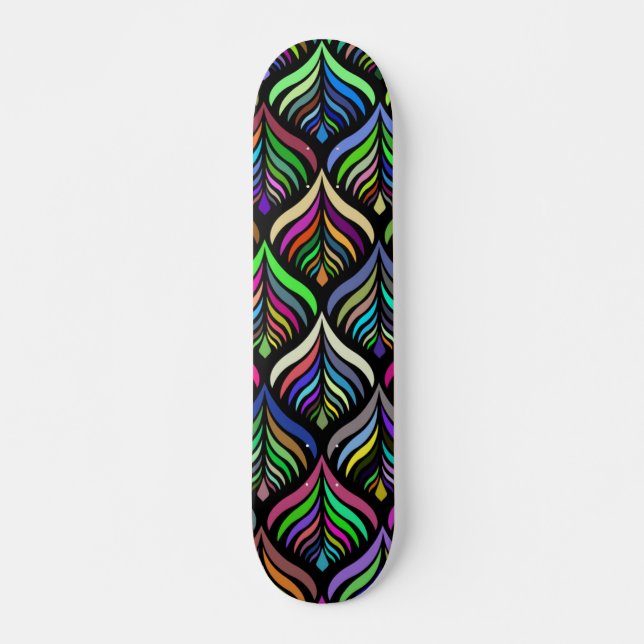 Skateboard Colores plegables Resumen del arcoiris (Anverso )