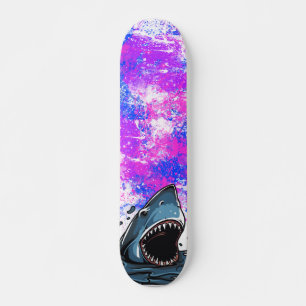 Skateboard Colorful Shark