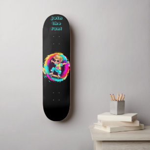 SKATEBOARD COLORFUL SKATER FUN!