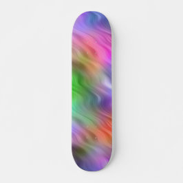 Skateboard Coloridas flores silvestres textura ondulada