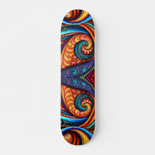Skateboard Coloridas Y Vivas Bañeras