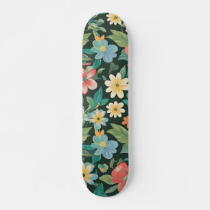 Skateboard Colorido Floral/Primavera 