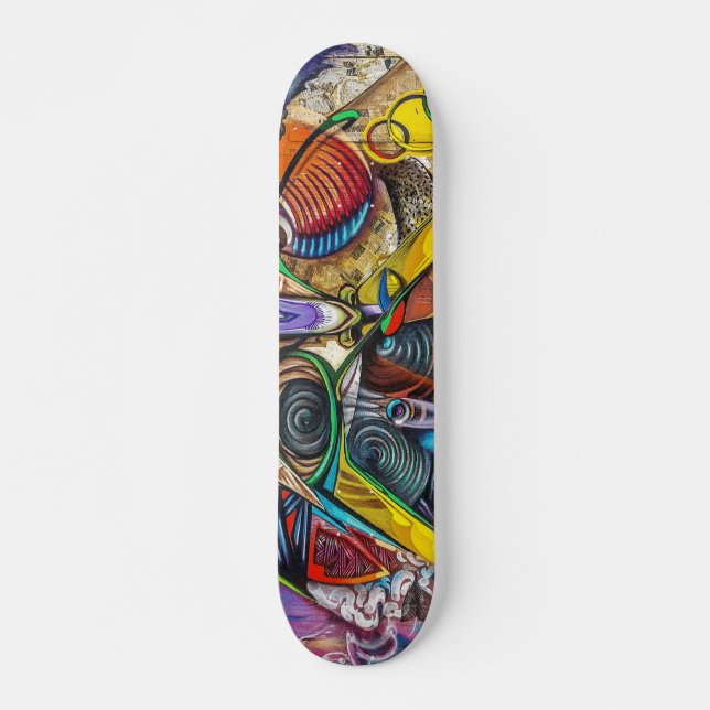 Skateboard Colorido graffiti (Anverso )