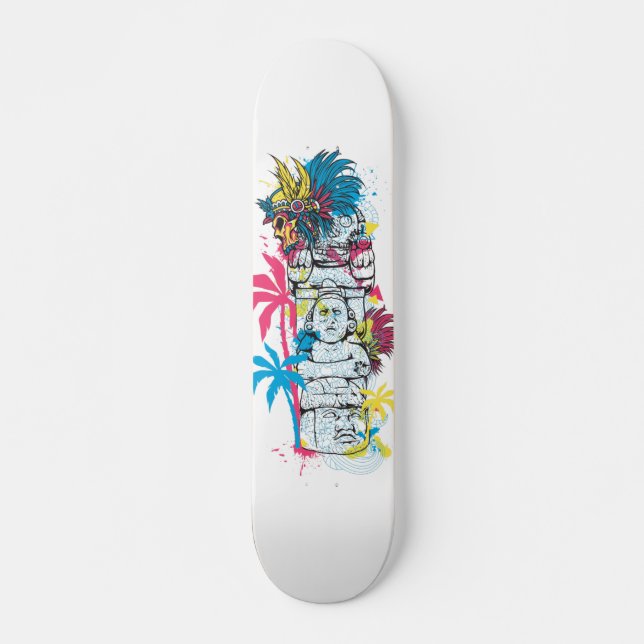 Skateboard Colorido maya (Anverso )