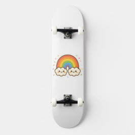 Skateboard Colorido orgullo arcoiris de Kawaii