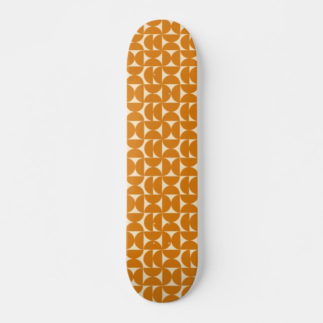 Skateboard Colorido patrón geométrico amarillo  (Anverso )