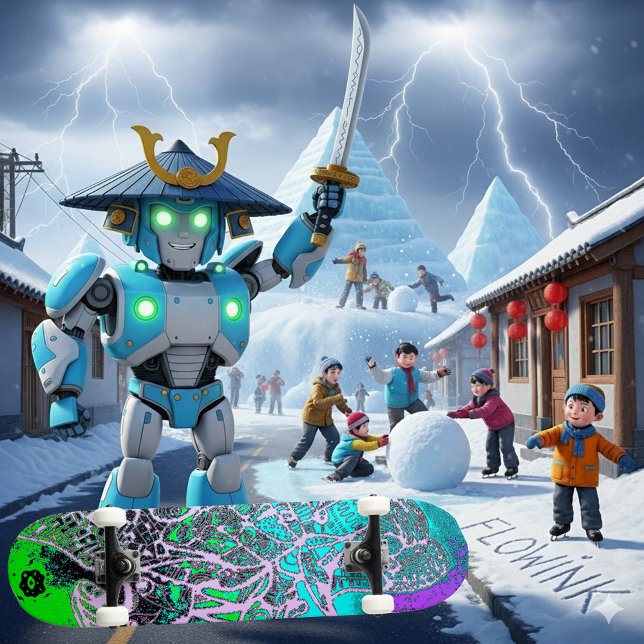 Skateboard Colorido psicodélico (Subido por el creador)