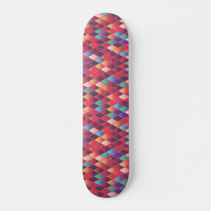 Skateboard Coloridos diamantes abstractos