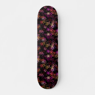 Skateboard Colorous Stars Dance Whimsically