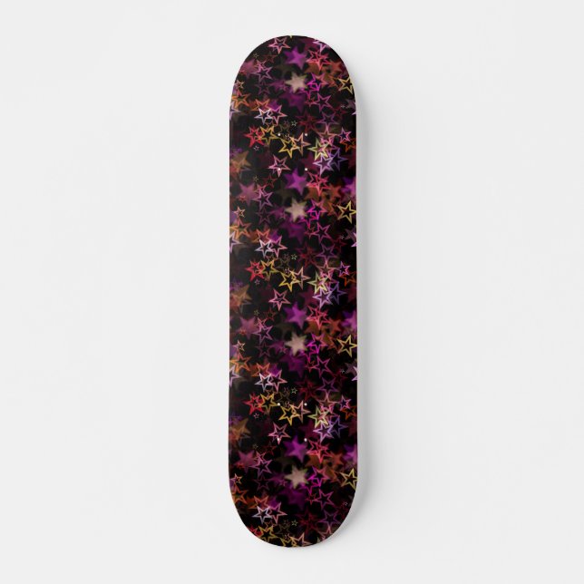 Skateboard Colorous Stars Dance Whimsically (Anverso )