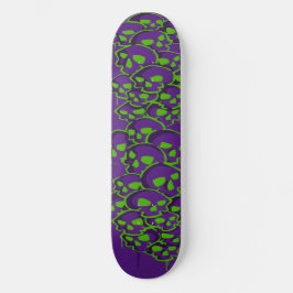 Skateboard Columna De Graffiti De Skulls