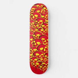 Skateboard Columna De Graffiti De Skulls