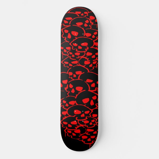 Skateboard Columna De Graffiti De Skulls (Anverso)