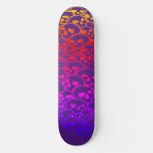 Skateboard Columna De Graffiti De Skulls