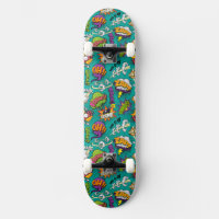 Comedia de graffiti con elementos brillantes Skate