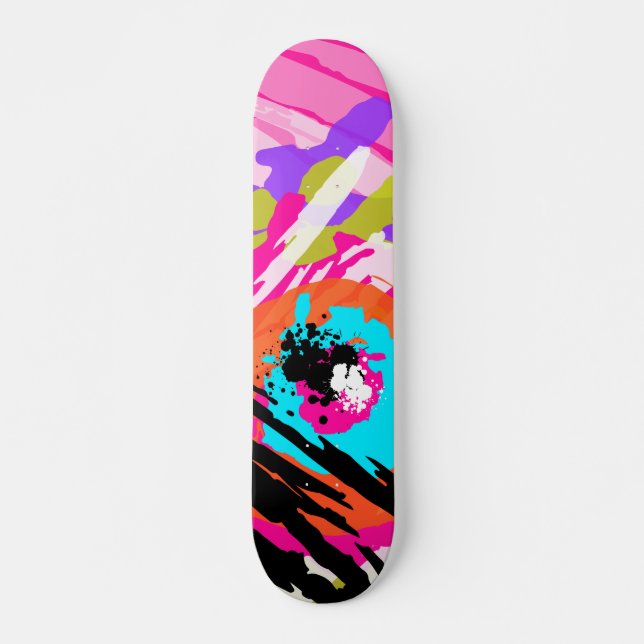 SKATEBOARD COMETIDO MULTICOLORADO (Anverso )