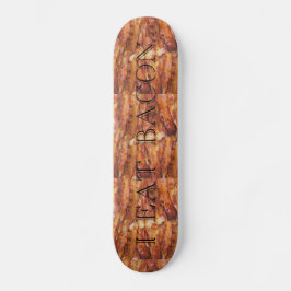 Skateboard Comí Bacon Text con fondo