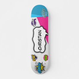 Skateboard Comic Book Art Pop Fun