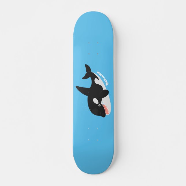 Skateboard Cómico asesino ballena orca personalizado lindo il (Anverso )