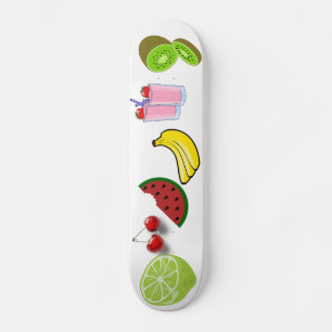 Skateboard Comida dulce del destino del postre de la ensalada
