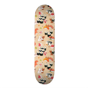 Skateboard Comida japonesa: Modelo 3 del sushi