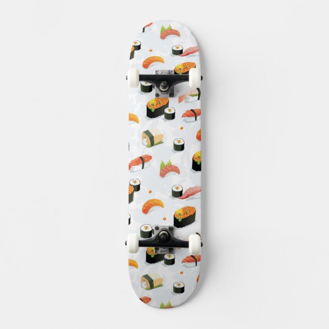 Skateboard Comida japonesa: Modelo del sushi (Anverso)