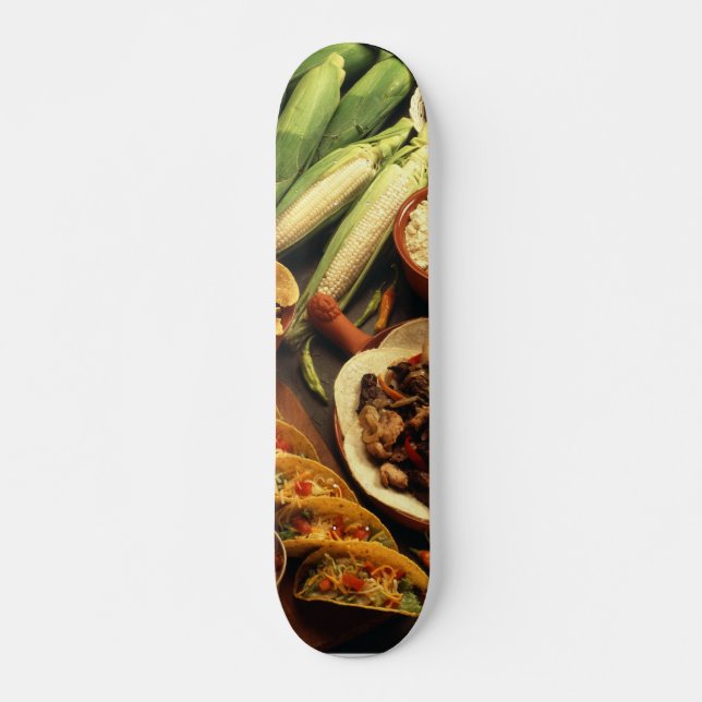 Skateboard Comida mexicana (Anverso )