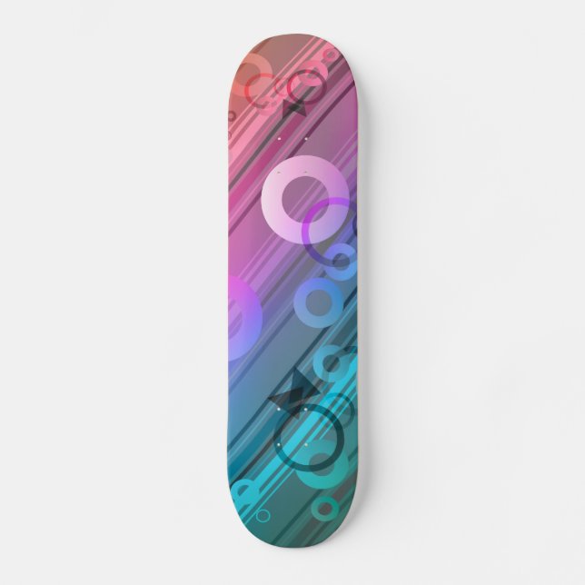 Skateboard Composición abstracta (Anverso)