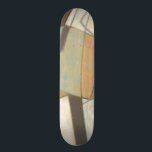 Skateboard Composición abstracta con colores silenciados<br><div class="desc">Los colores apagados de esta composición de Norman Wyatt se remontan a obras abstractas de Piet Mondrian. Mientras que las pinturas usadas son tonificadas,  sus colores juntos hablan alto y llaman la atención sobre la pieza. ¡Compra tu copia hoy!</div>