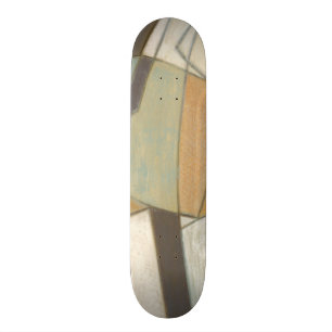 Skateboard Composición abstracta con colores silenciados