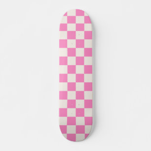 Skateboard Comprobación rosa, Patrón de tablero de cheques, r