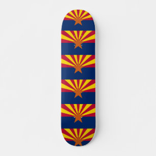 Skateboard con bandera de Arizona
