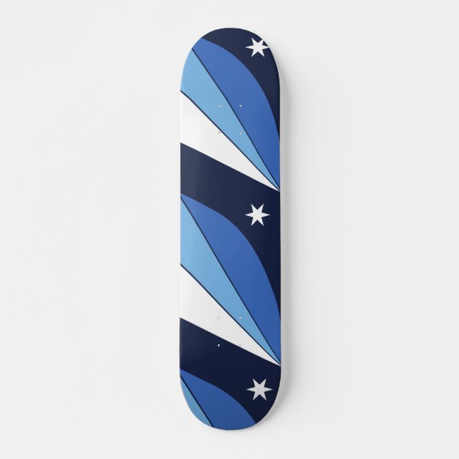 Skateboard con bandera de Columbia, Carolina del S (Anverso )