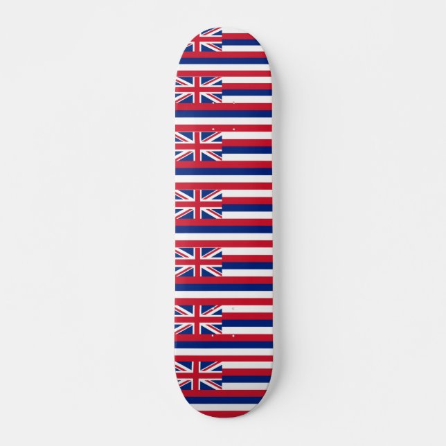 Skateboard con bandera de Hawaii (Anverso )