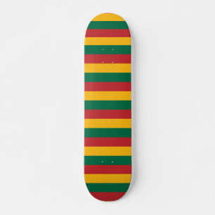 Skateboard con bandera de Lituania