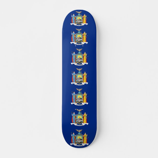 Skateboard con bandera de Nueva York (Anverso )