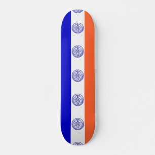 Skateboard con bandera de Nueva York