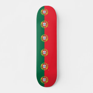 Skateboard con bandera de Portugal
