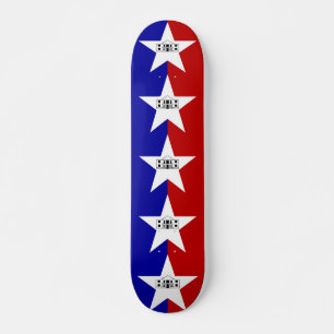 Skateboard con bandera de San Antonio, Estados Uni