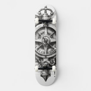 Skateboard con brújula