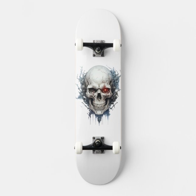 Skateboard con brújula (Anverso)