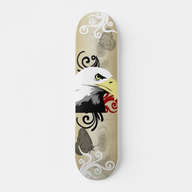 Skateboard con diseño de águila (Anverso )